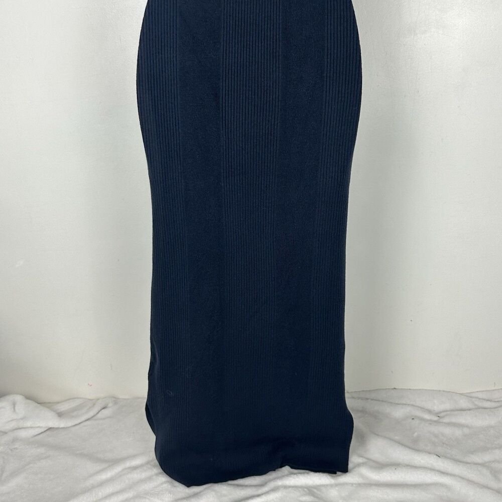 J.Crew Ribbed Sleeveless Sweater Dress Midi Fitted Minimalist Office Chic NWT - Picture 9 of 12